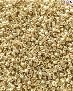 Margele Delica, 11/0, Duracoat Galvanized Pale Gold - 2501