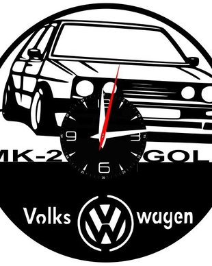 VOLKSWAGEN GOLF MK-2 -ceas de perete