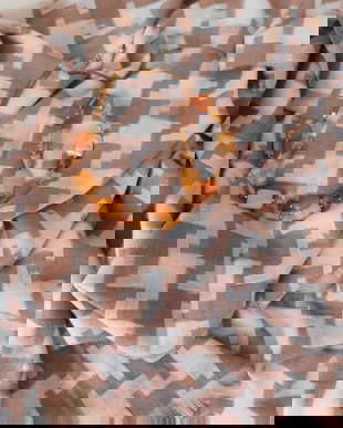 Esarfa noua , fire casmir ,  margele noi cadou