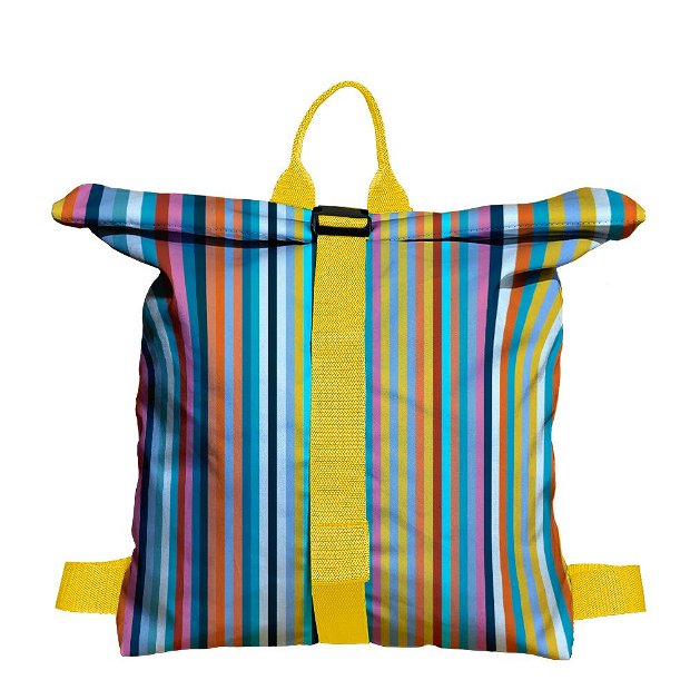 Rucsac Handmade Backpack Abstract, Dungi Easy Stripes, Multicolor, 45x37 cm