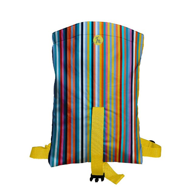 Rucsac Handmade Backpack Abstract, Dungi Easy Stripes, Multicolor, 45x37 cm