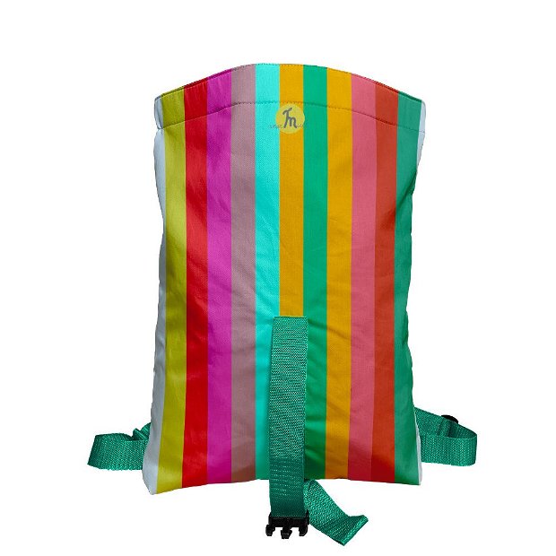 Rucsac Handmade Backpack Abstract, Curcubeu Feel the Rainbow, Multicolor, 45x37 cm
