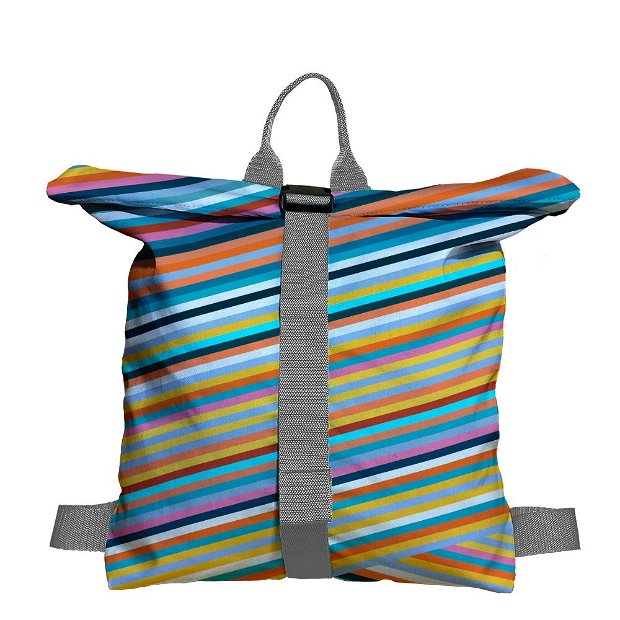 Rucsac Handmade Backpack Abstract, Magia Culorilor, Multicolor, 45x37 cm
