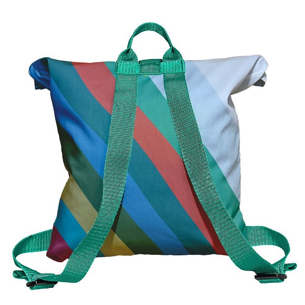 Rucsac Handmade Backpack Abstract, Avalansa de Culori, Multicolor, 45x37 cm