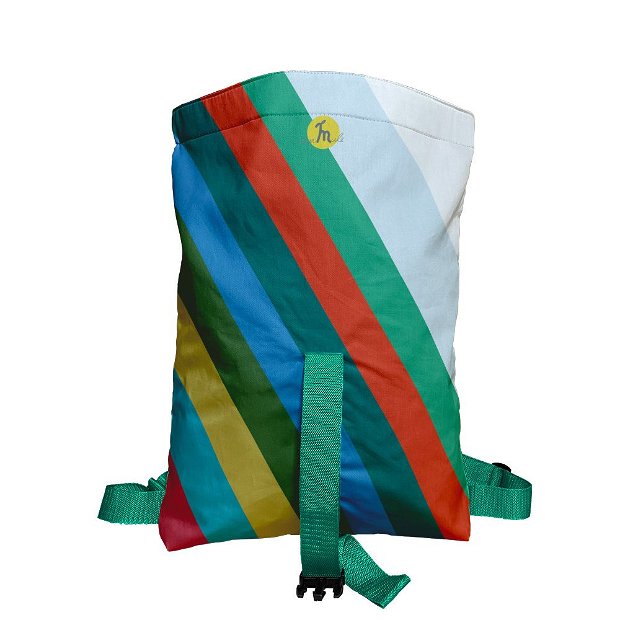 Rucsac Handmade Backpack Abstract, Avalansa de Culori, Multicolor, 45x37 cm