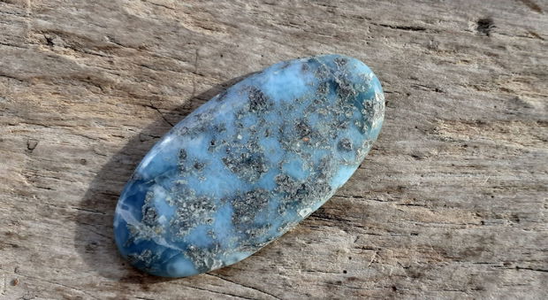 Cabochon larimar (foarte mare), 59x29 mm