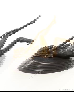 Nud - statueta erotica din bronz