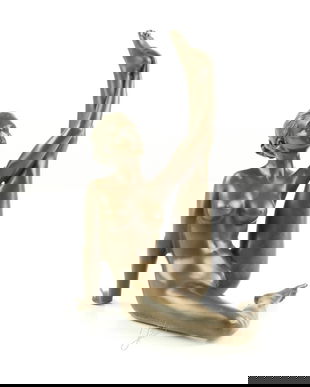 Nud - statueta erotica din bronz