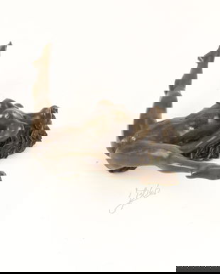 Nud - statueta erotica din bronz