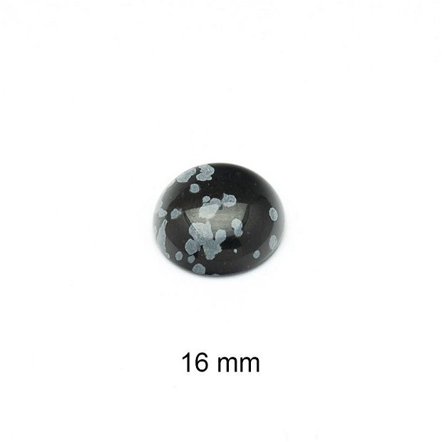 Cabochon Obsidian de sinteza, 16 mm, A957