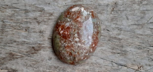 Cabochon unakite, 40x30 mm