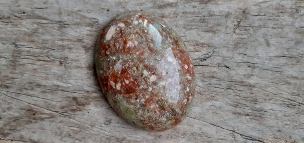 Cabochon unakite, 40x30 mm