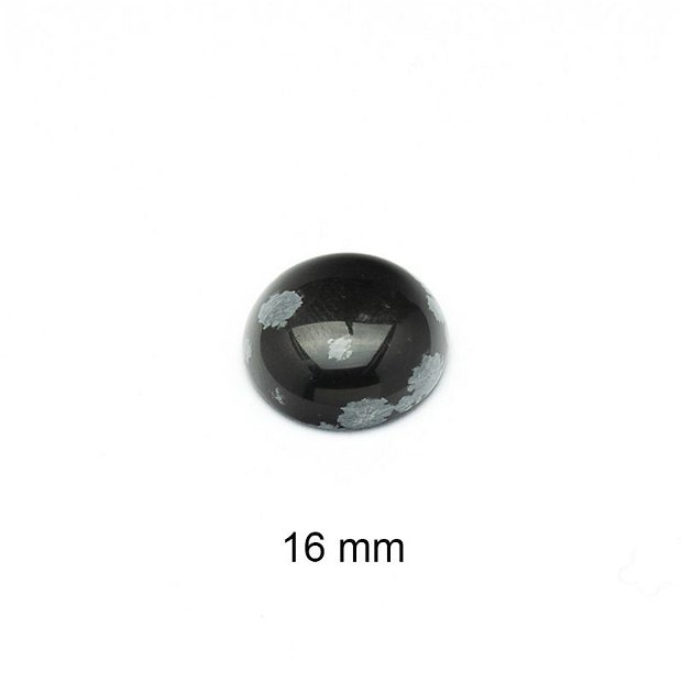Cabochon Obsidian de sinteza, 16 mm, A966