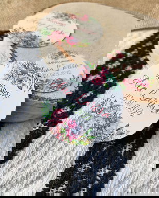 Etichete marturii botez, flori, colorat, flori, etichete multumire mărturii, carton gros, perforate, etichete marturii nunta sau botez