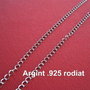 Lant din argint .925 rodiat cu zale sudate de aprox 3x4 mm