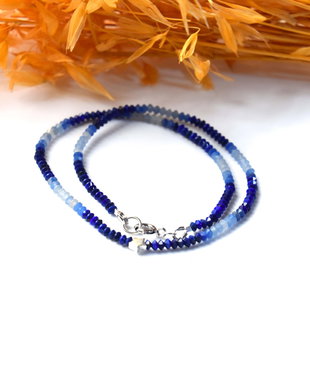 Colier din lapis lazuli si aventurin albastru