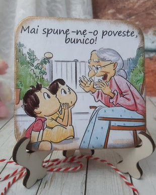 Felicitare cu mesaj pentru bunica - martisor
