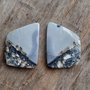 Cabochon jasp maligano, 30x23 mm (2 buc)
