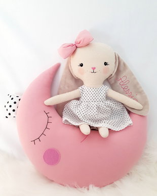 Set Iepuraș+perna luna