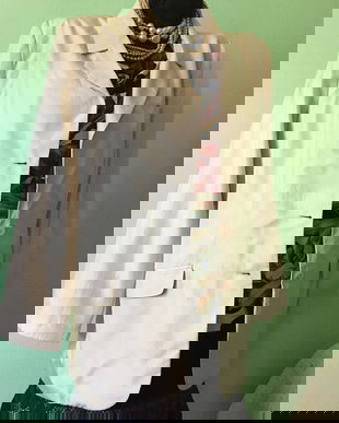 Sacou mătase naturala ivoire