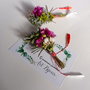 Mini buchet-Mărțișor parfumat cu Lavandă și Limonium Roz , Set 2