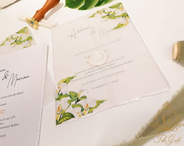 Invitatie Greenery