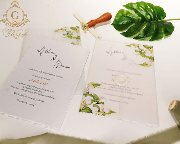 Invitatie Greenery