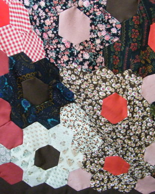 Cuvertura hexagon quilt
