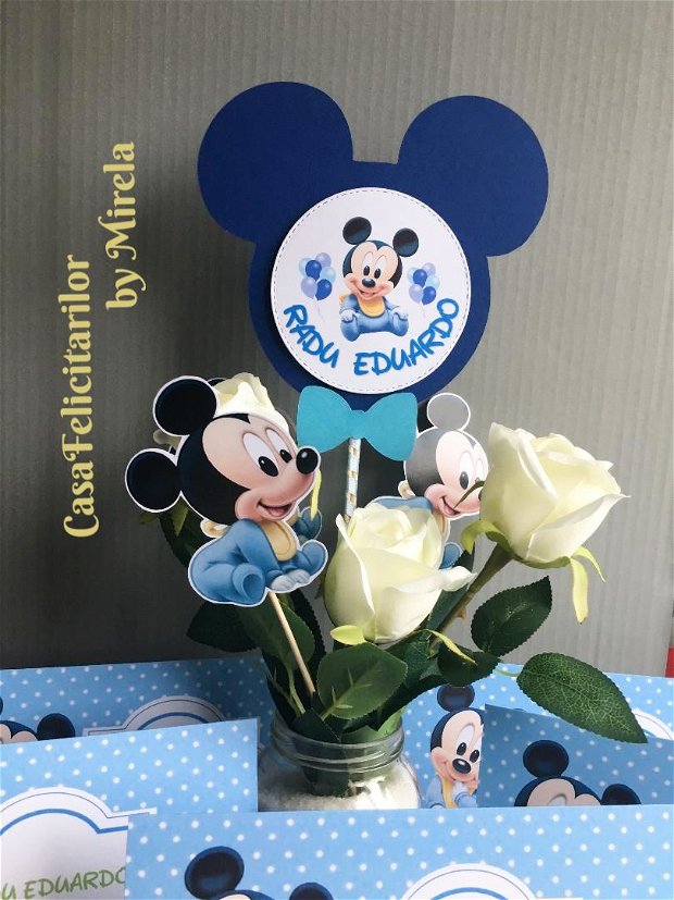 Toppers - uri aniversare baby Mickey mouse