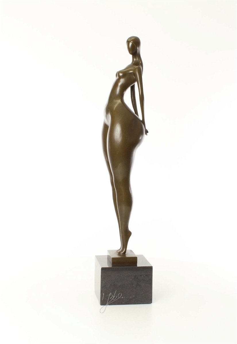 Nud mare - statueta din bronz pe soclu din marmura