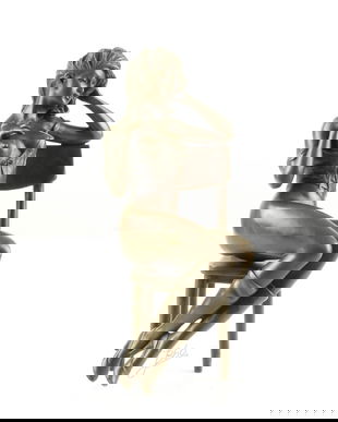 Nud - statueta erotica din bronz