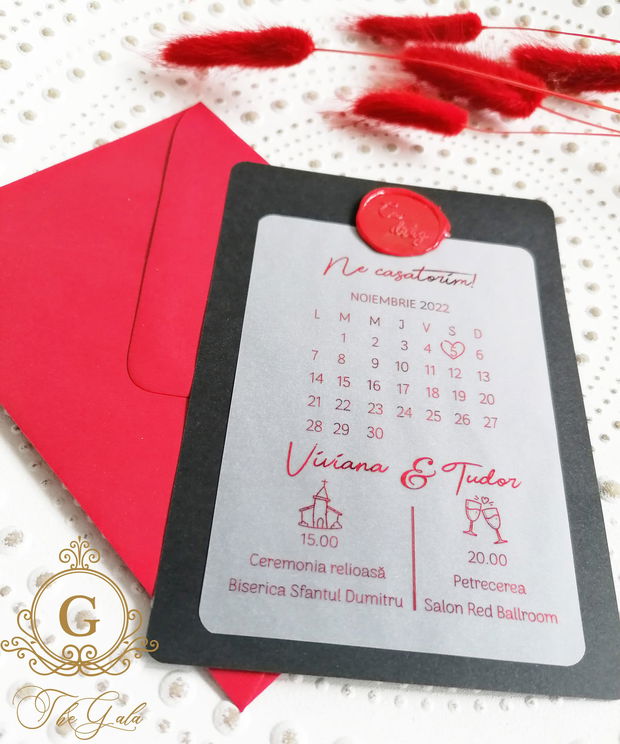 Invitatie nunta Calendar