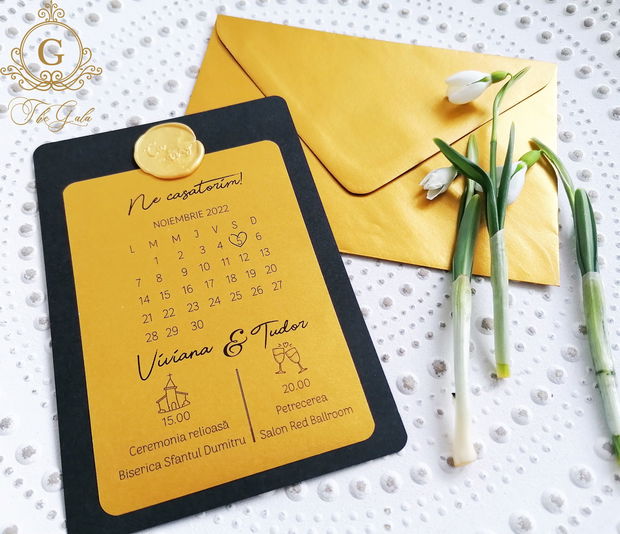 Invitatie nunta Calendar