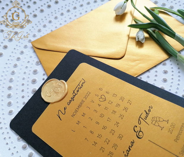 Invitatie nunta Calendar