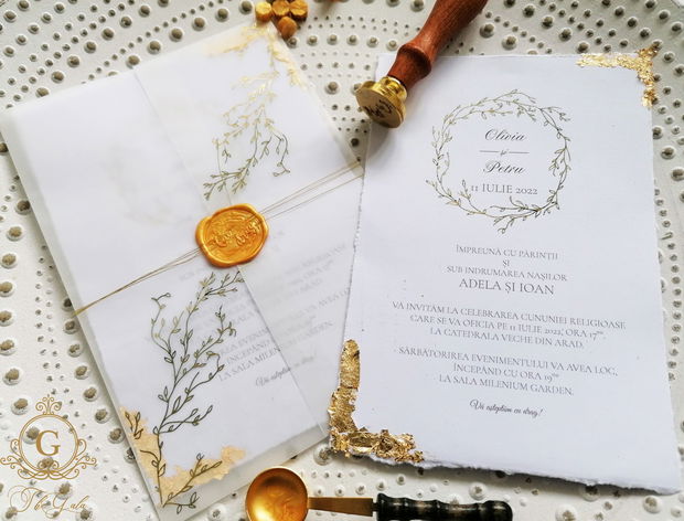 Invitatie Gold