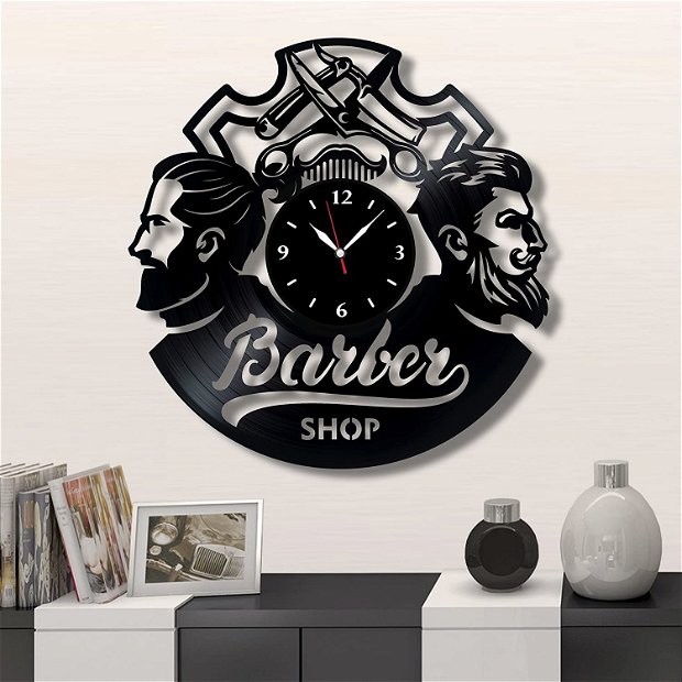 Barber shop - ceas de perete