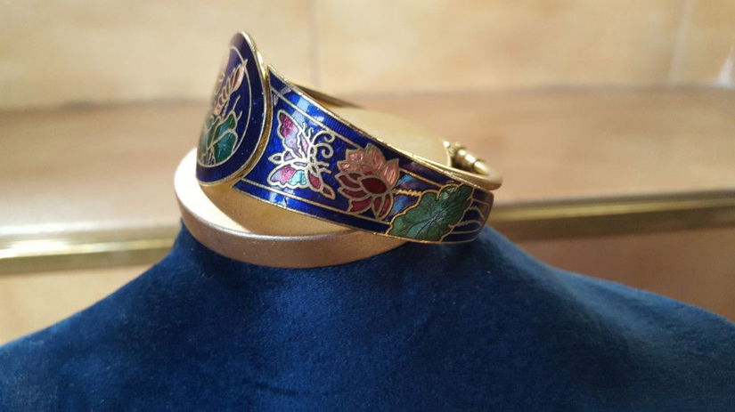 SPLENDIDA BRATARA VINTAGE CLOISONNE FRANTA