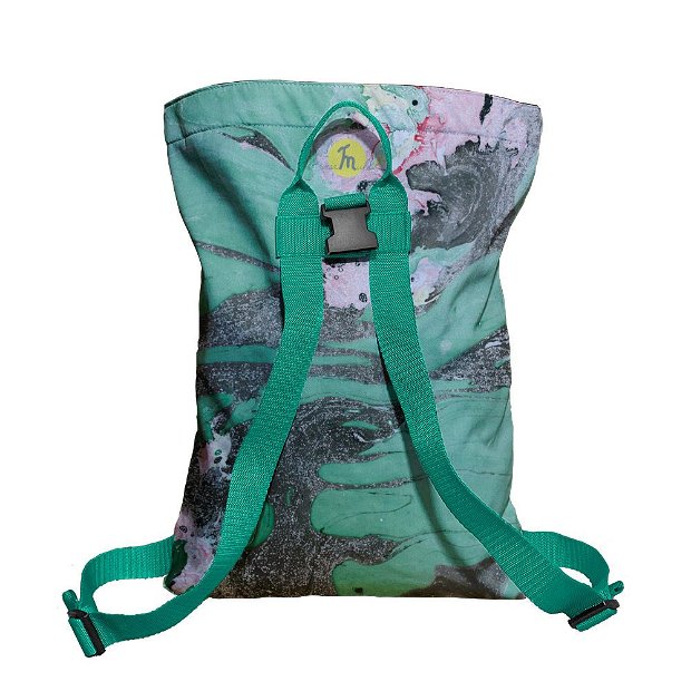Rucsac Handmade tip Backpack, Fabrica de Carbuni, Multicolor, 45x37 cm