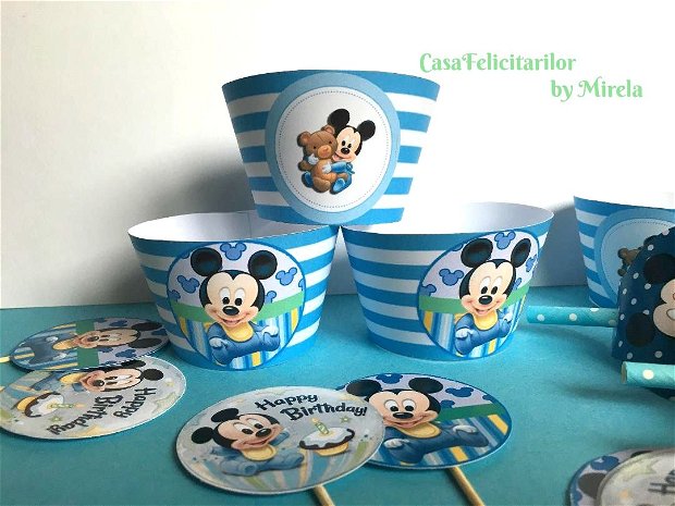 Toppers candy bar baby  Mickey mouse si prietenii