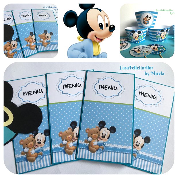 Toppers candy bar baby  Mickey mouse si prietenii