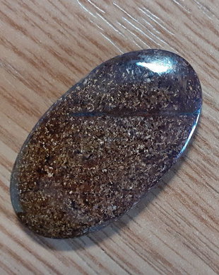 Cabochon bronzit, 45x26 mm
