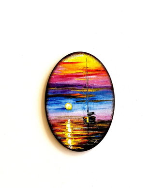 Magnet frigider rasarit pe mare - 2663