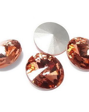 Cabochon din sticla, 12 mm, peach