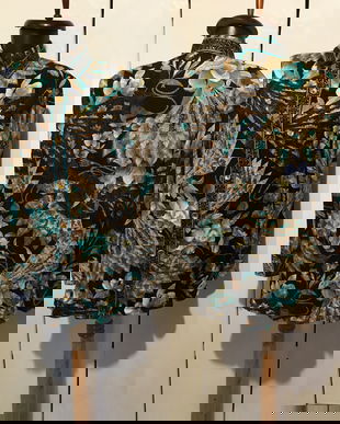 ELEGANCE PARS BLUZA MATASE NATURALA IMPRIMEU FLORAL