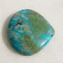 Cabochon crisocola (INDIA - lucrat manual) aprox 5.5x29x32 mm