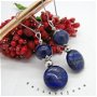 Cercei handmade unicat lapis lazuli (cod607)