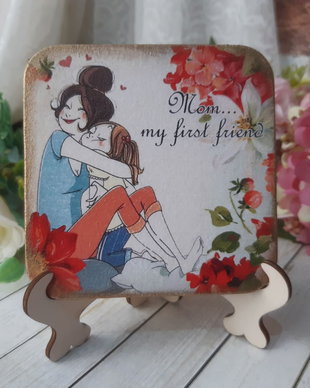 Felicitare cu mesaj - martisor pentru mama