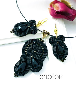 Set negru soutache