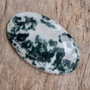 Cabochon moss agat. 48x28 mm