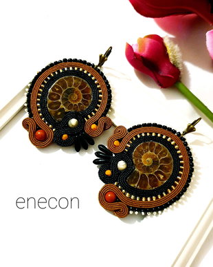REZERVATI-Cercei soutache amonnit